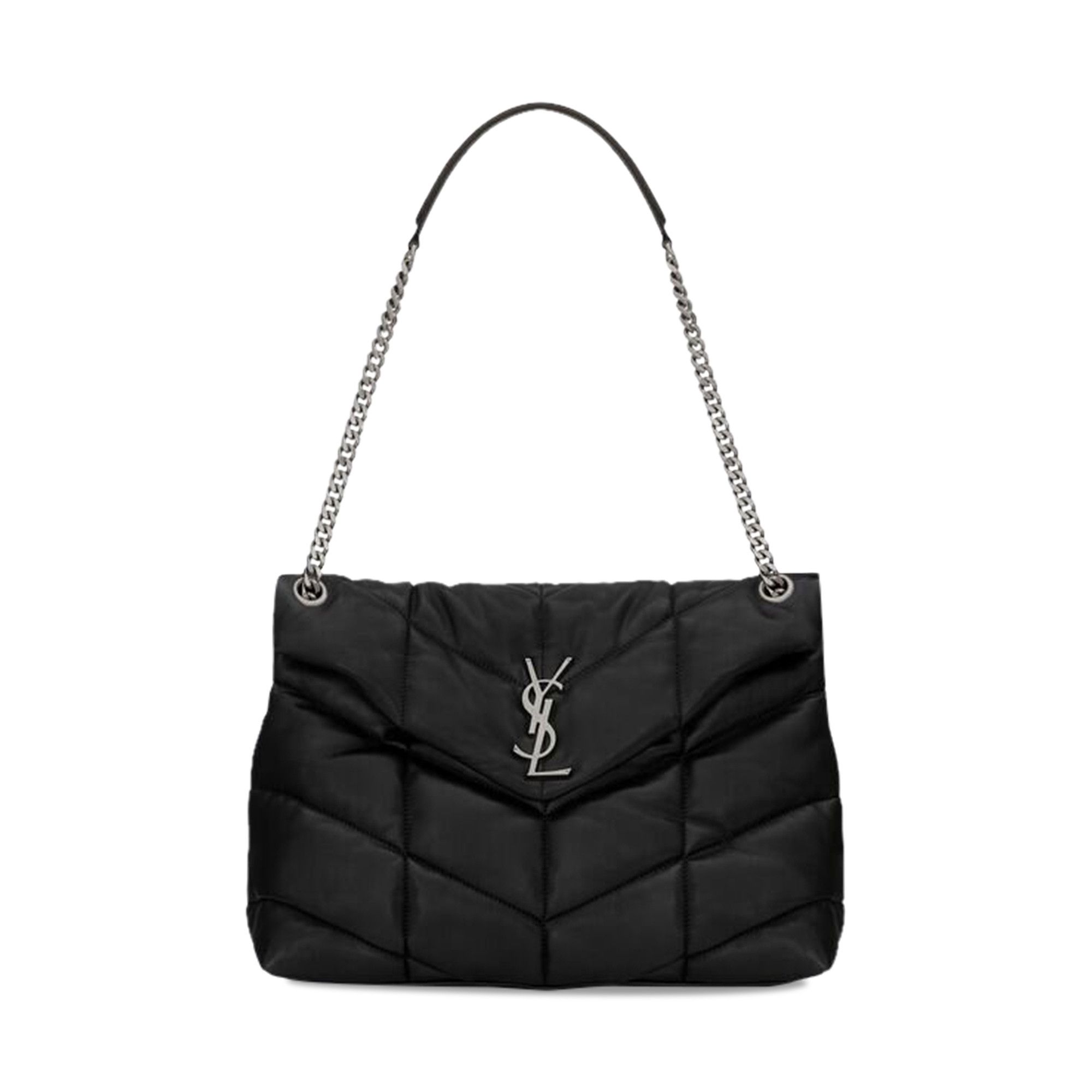 Buy Saint Laurent Puffer Medium Chain Bag 'Black' - 577475