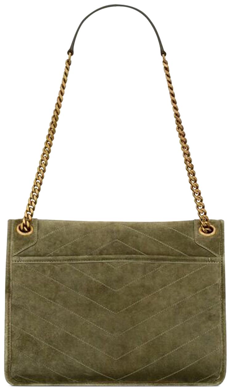 Saint Laurent Medium Niki Chain Bag Loden Green