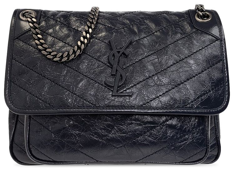 Saint Laurent Medium Niki Monogram Chain Bag Deep Marine