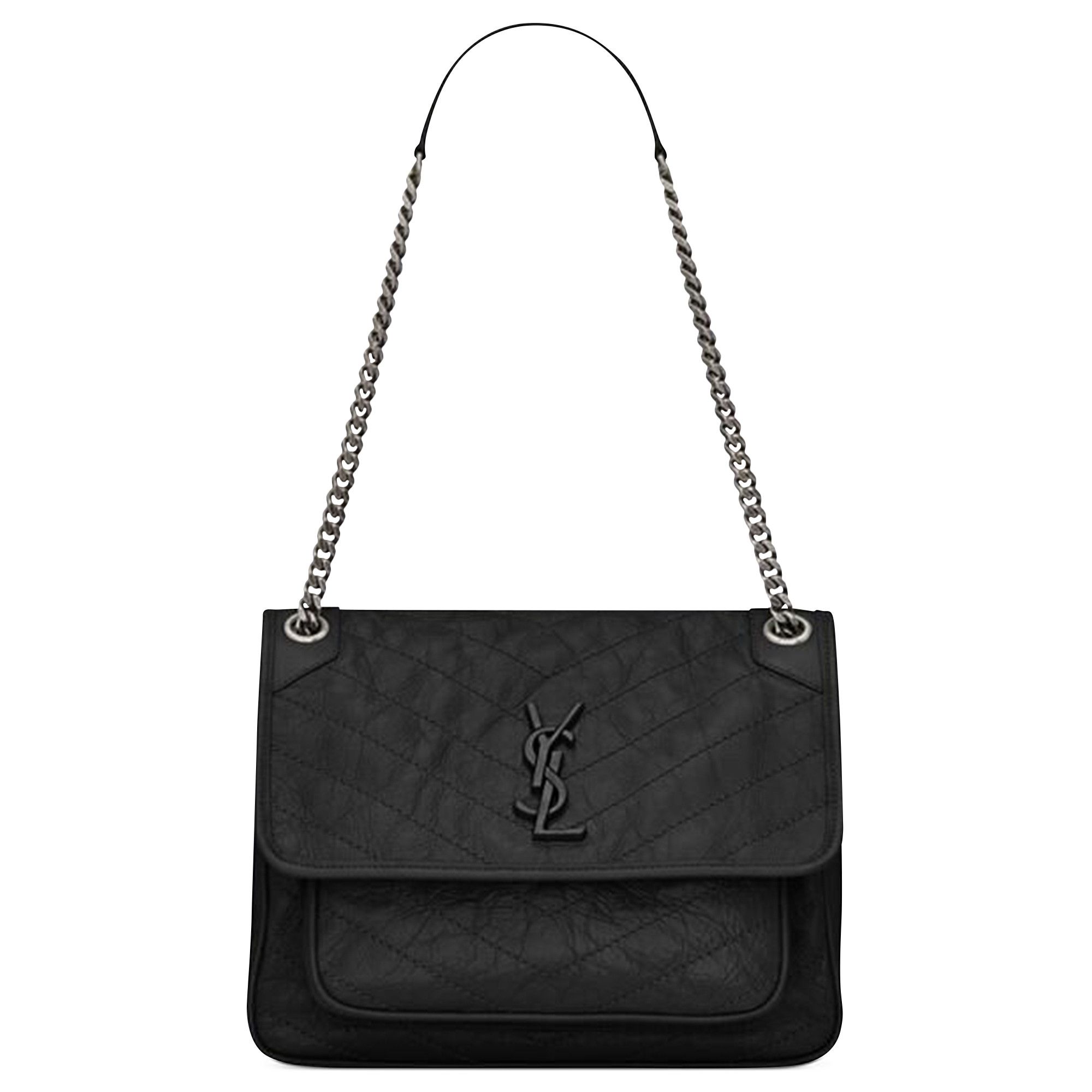 Buy Saint Laurent Medium Niki Monogram Chain Bag Black 633158 0EN04 1000 GOAT