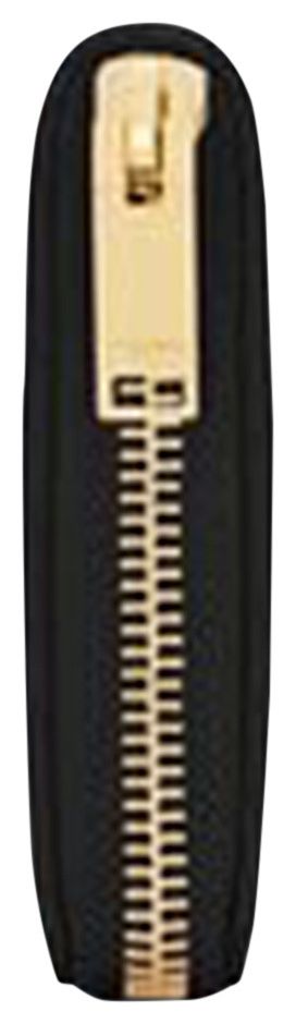 Saint Laurent Monogram Zip Around Wallet Black