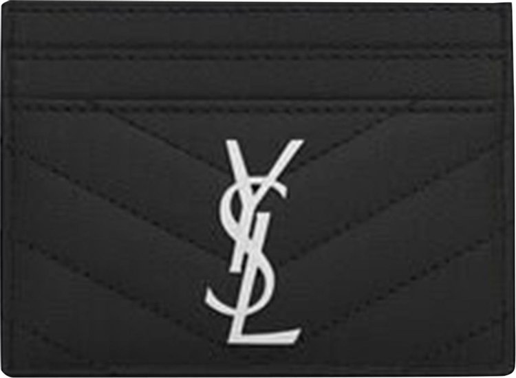 Saint Laurent Quilted Leather Card Case 'Black'