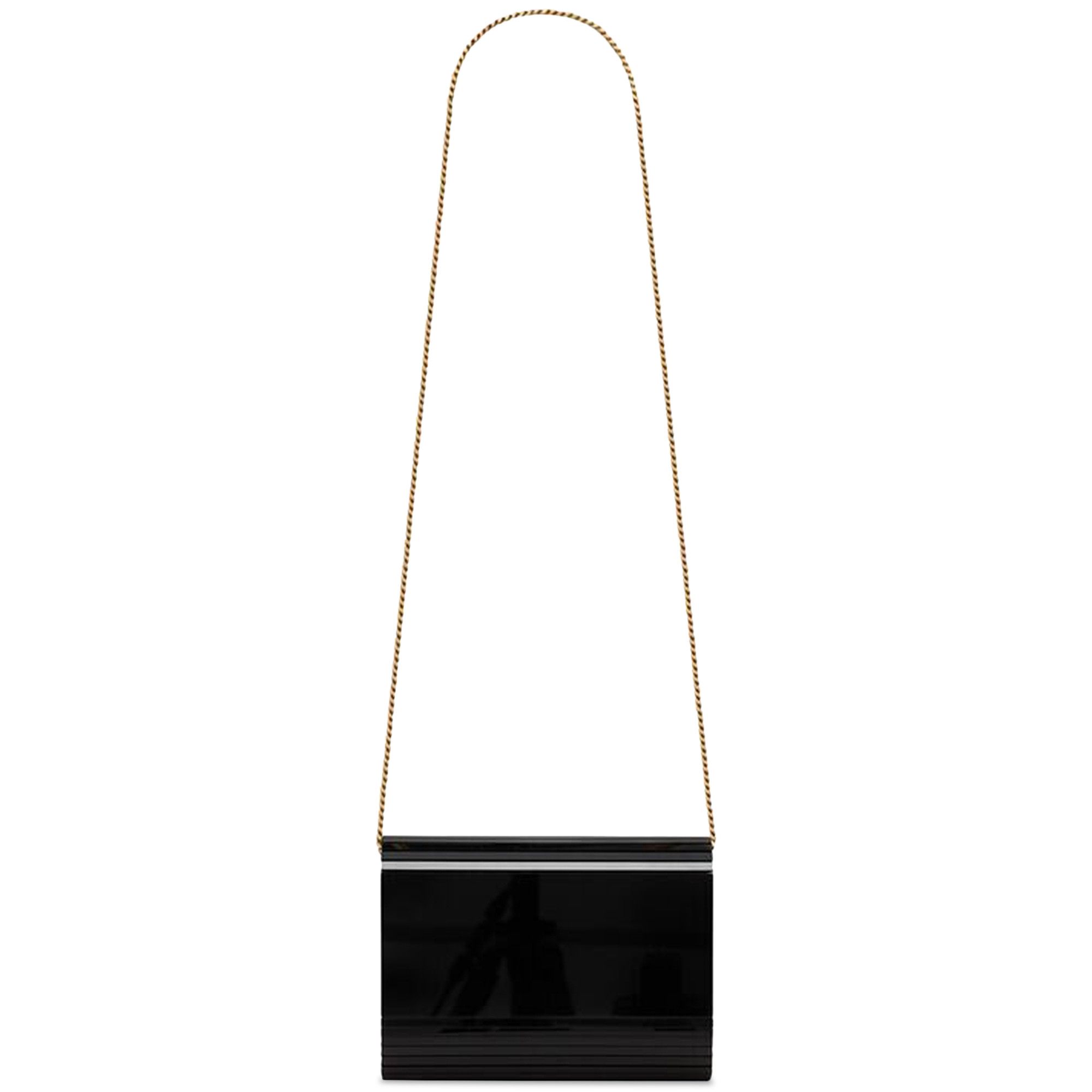 SAINT LAURENT ルモノクラム99チェンリンクショルタハック Buy Saint Laurent Logo Plaque Chain Link Crossbody Bag