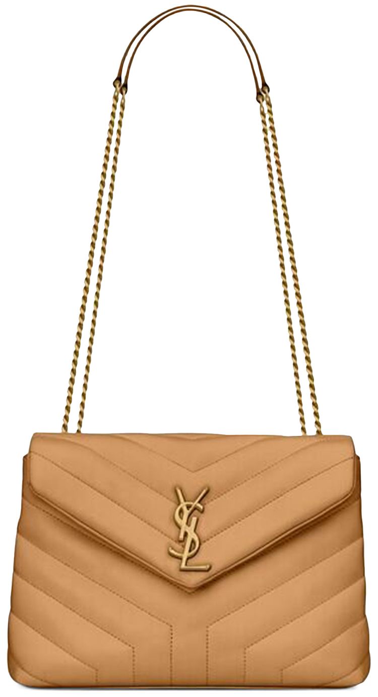 Buy Saint Laurent Monogram Quilted Shoulder Bag 'Natural Tan' 494699
