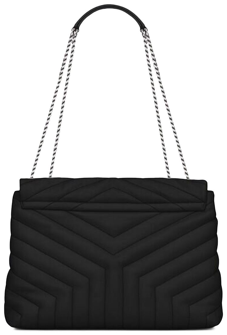 Saint Laurent Medium Loulou Quilted Shoulder Bag Black