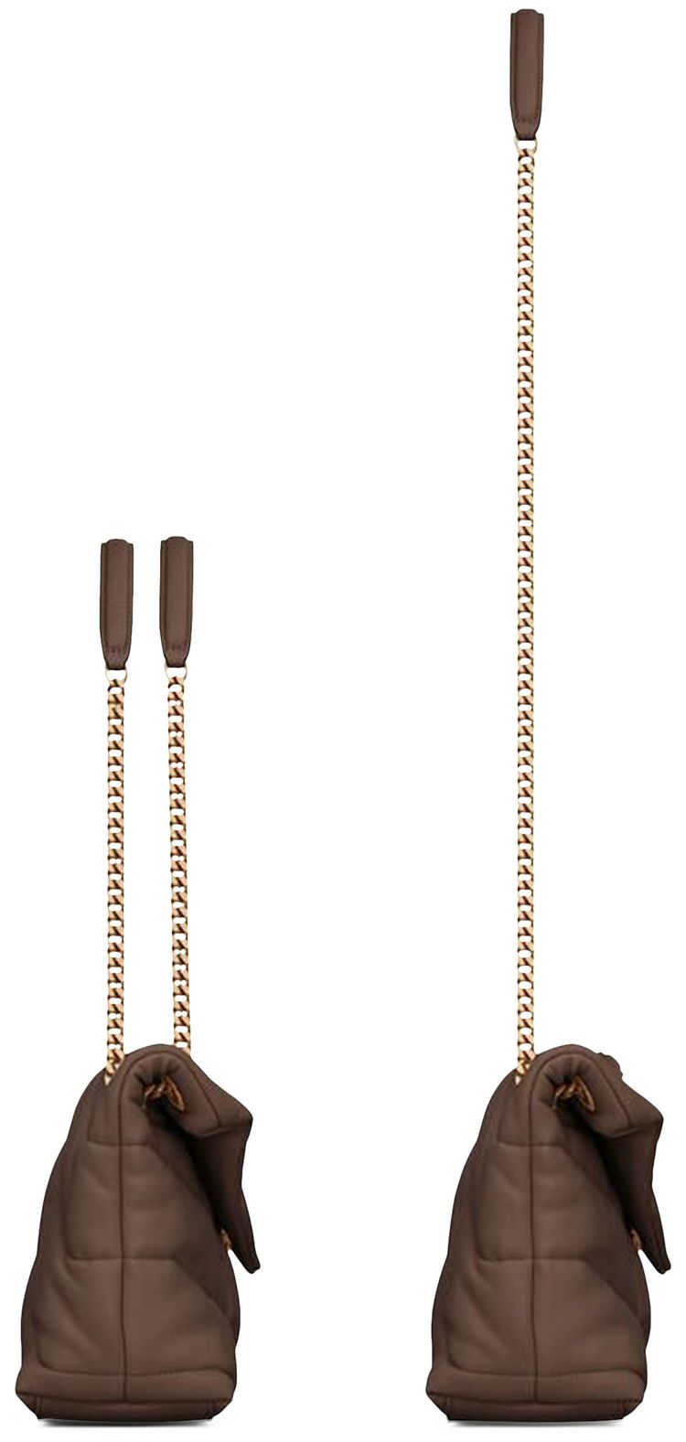 Saint Laurent Small Loulou Shoulder Bag Dark Ganache