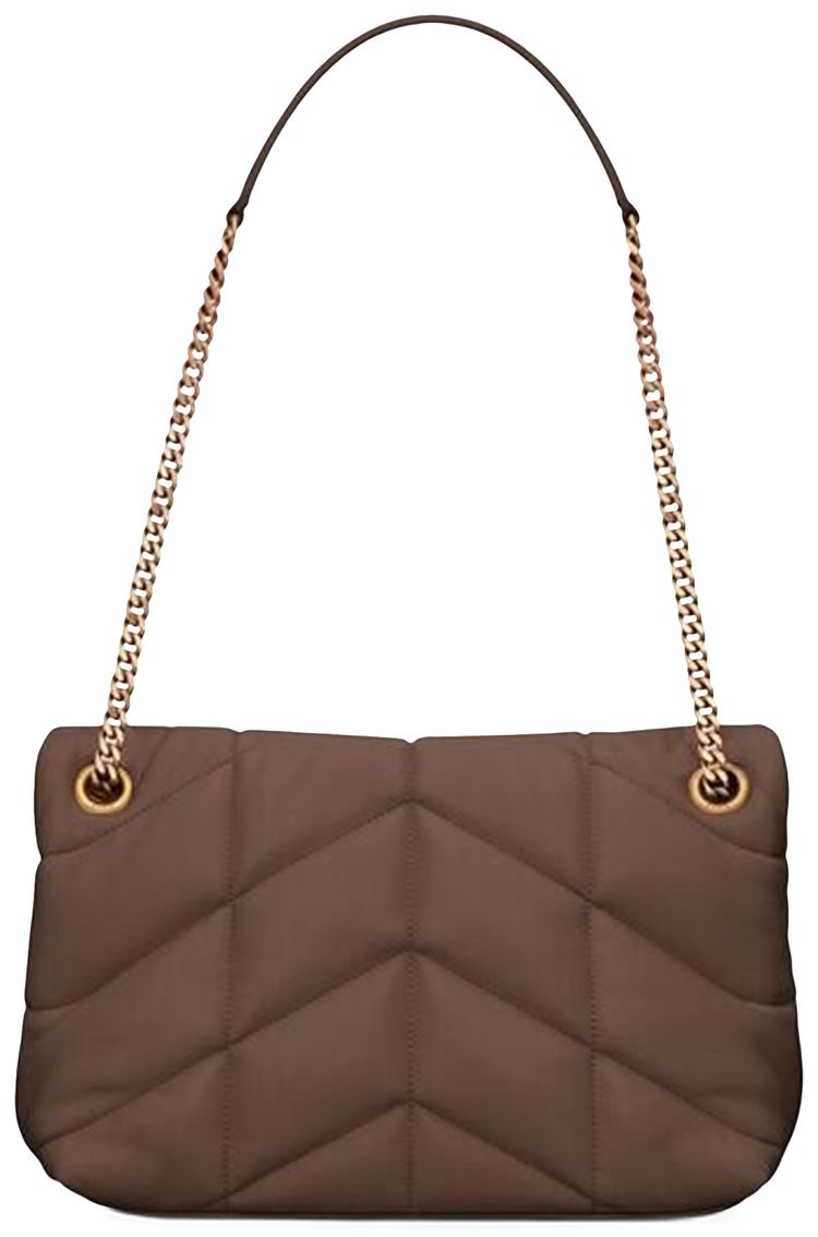 Saint Laurent Small Loulou Shoulder Bag Dark Ganache