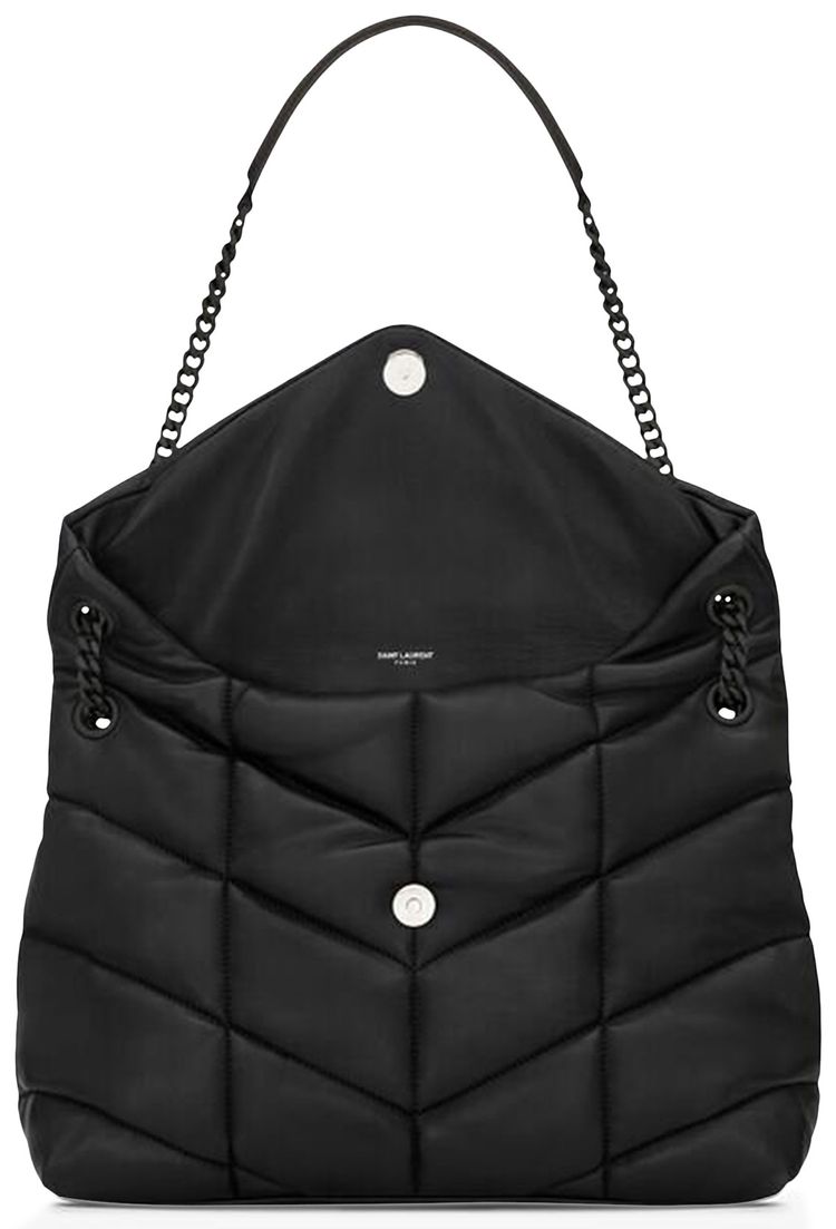 Saint Laurent Medium Loulou Shoulder Bag Black