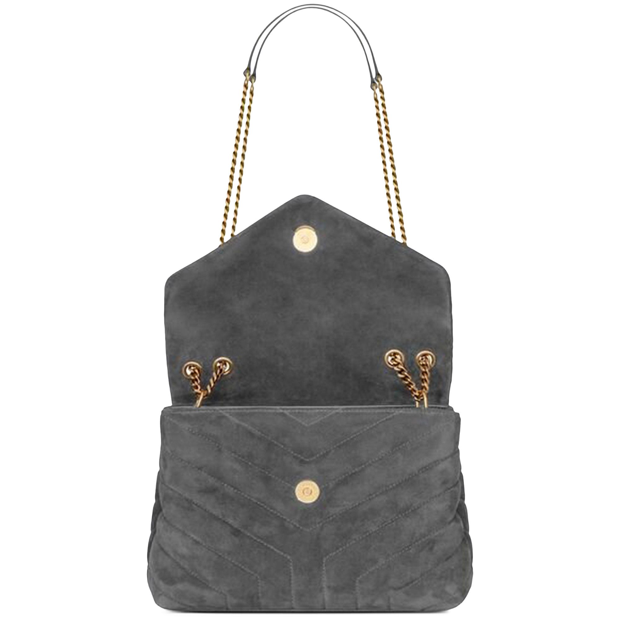 Buy Saint Laurent Small Loulou Quilted Shoulder Bag 'Storm