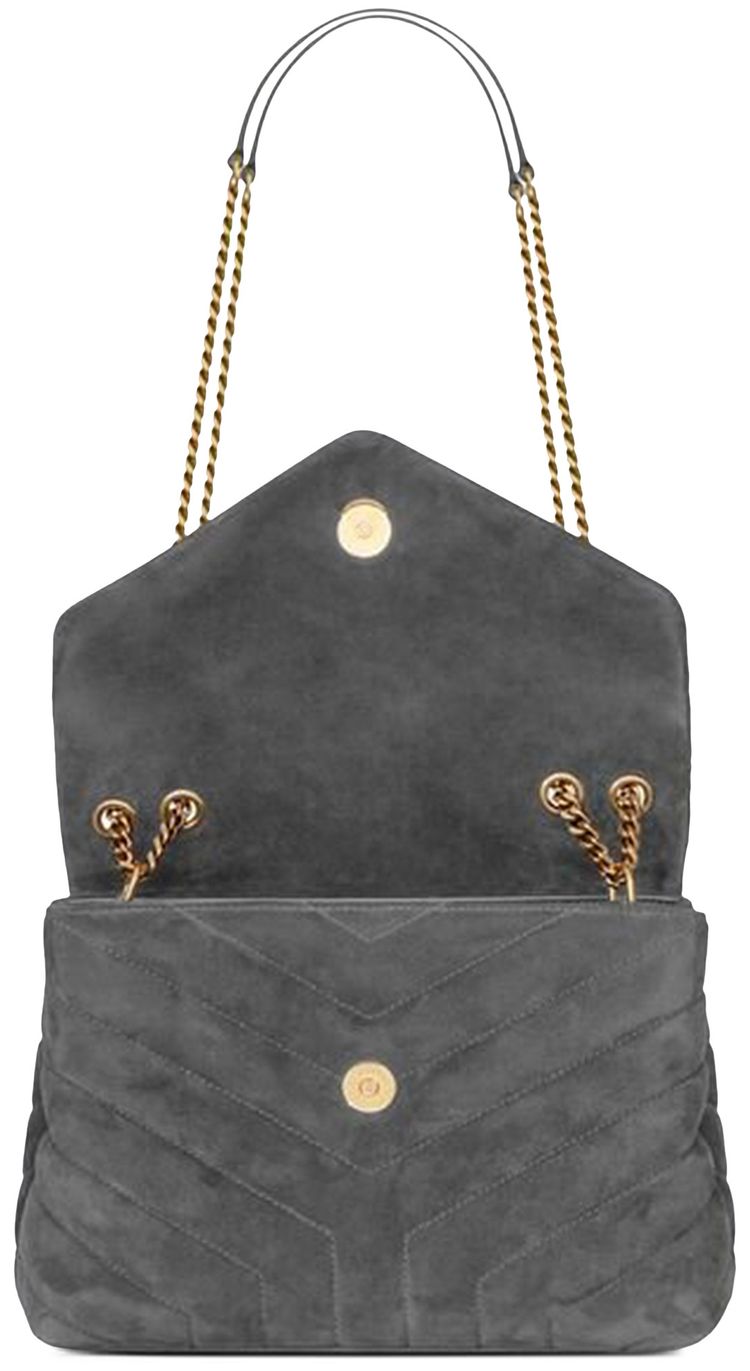 Saint Laurent Small Loulou Quilted Shoulder Bag Storm