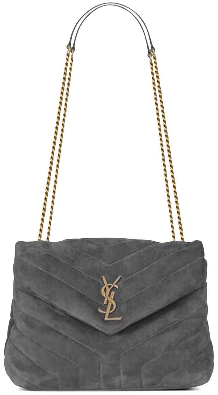Saint Laurent Small Loulou Quilted Shoulder Bag Storm