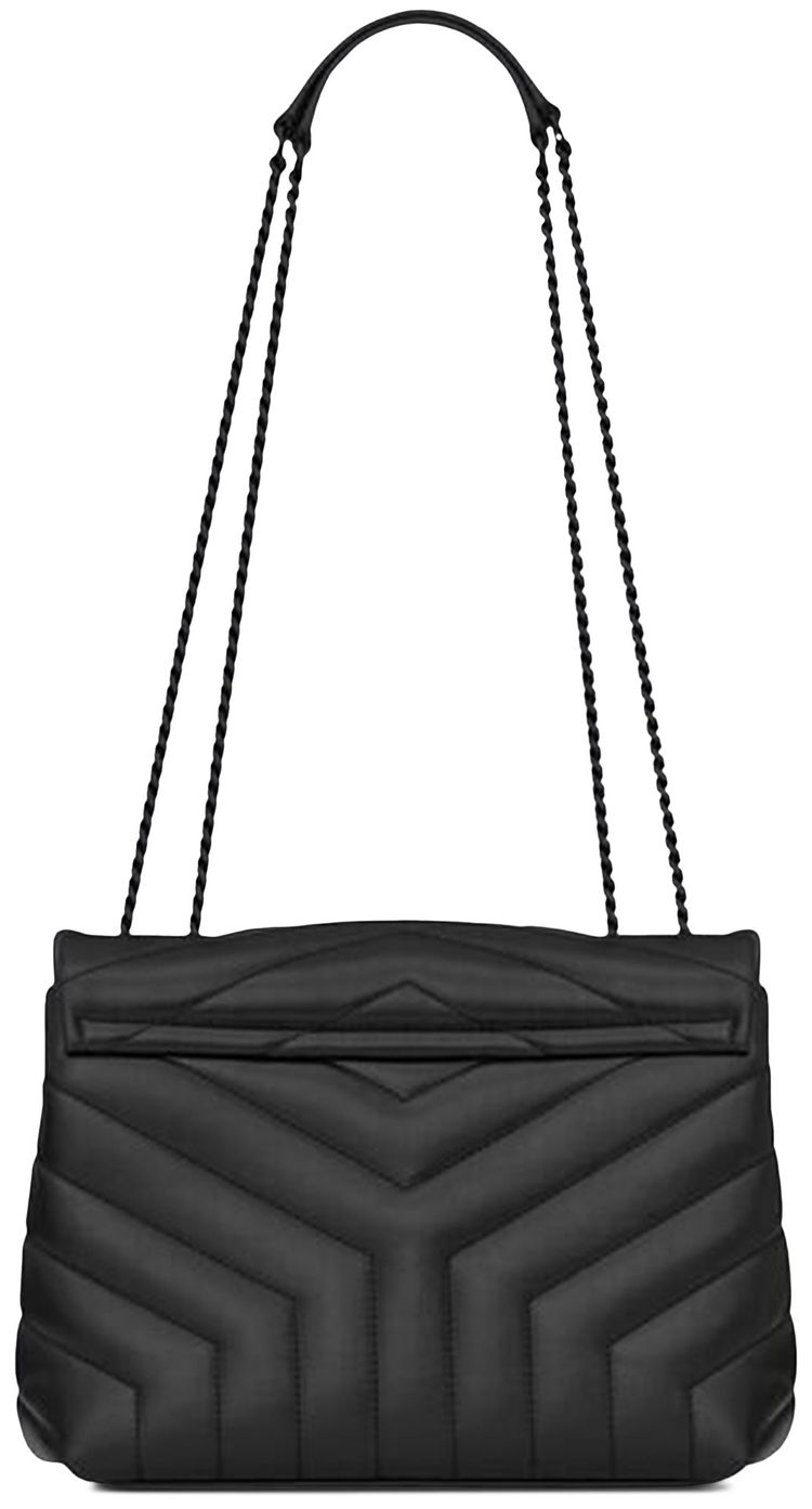 Saint Laurent Small Loulou Quilted Shoulder Bag Black