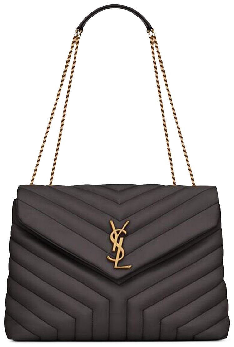 Buy Saint Laurent Medium Loulou Quilted Shoulder Bag 'Storm' 574946