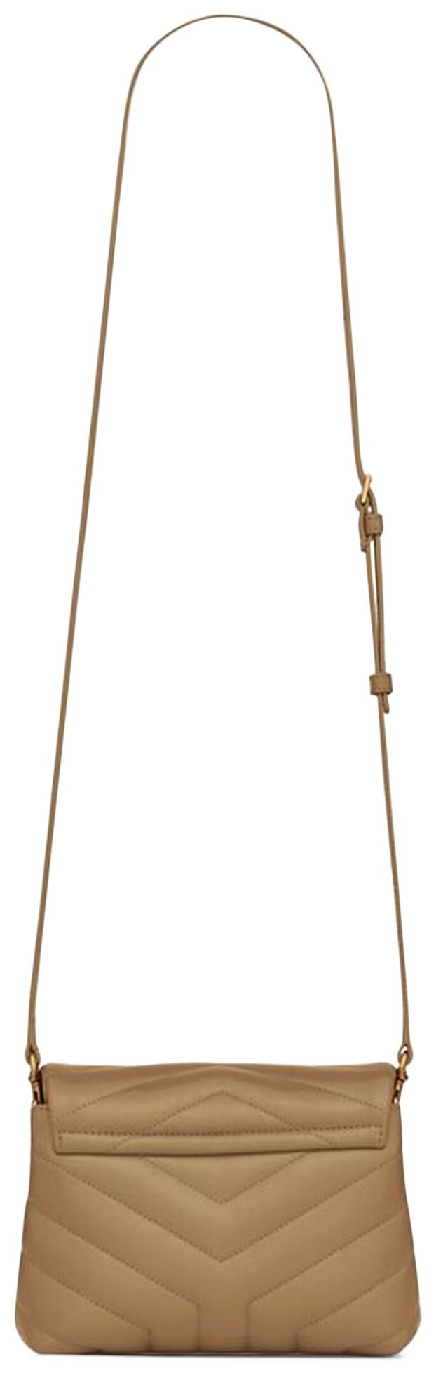 Saint Laurent Loulou Toy Crossbody Bag Natural Tan