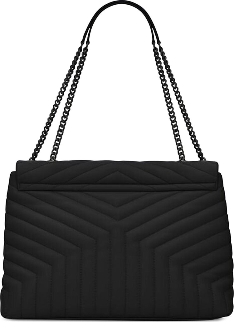 Saint Laurent Large Loulou Shoulder Bag Black