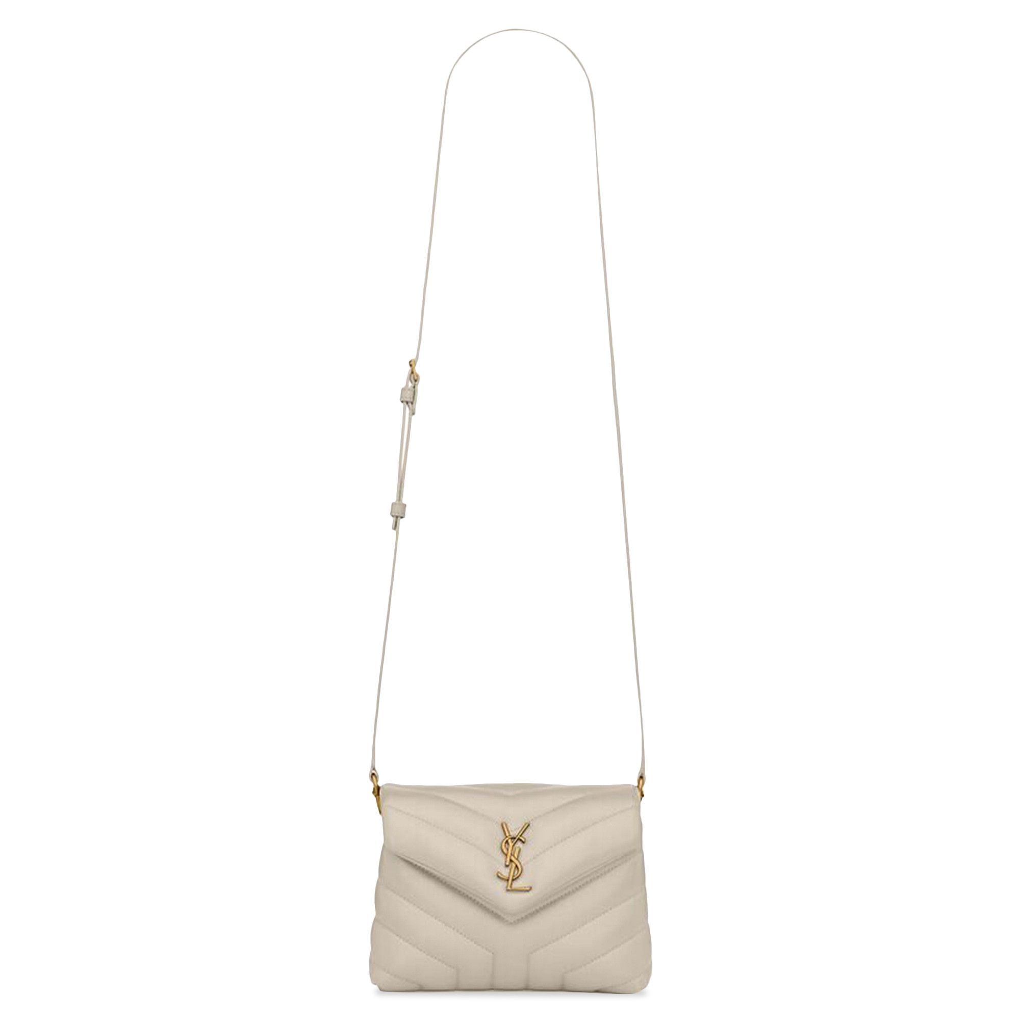Achetez des Saint Laurent Loulou Toy Strap Bag Crema Soft 678401 DV707 9207 GOAT FR