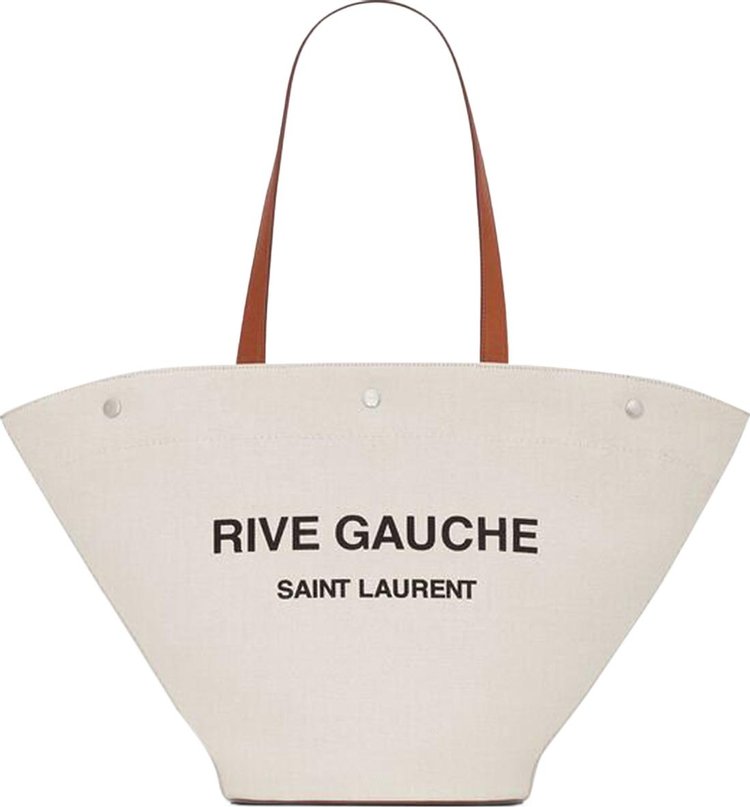 Saint Laurent Rive Gauche Tote Bag 'Greggio/Nero/Brick'
