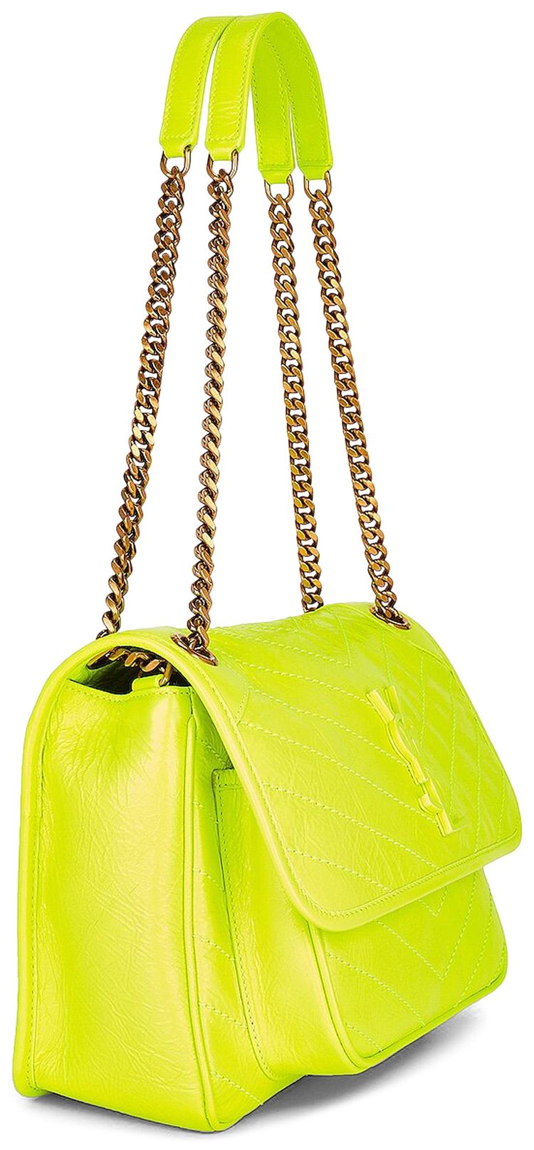 Saint Laurent Niki Medium Chain Bag Safety Yellow