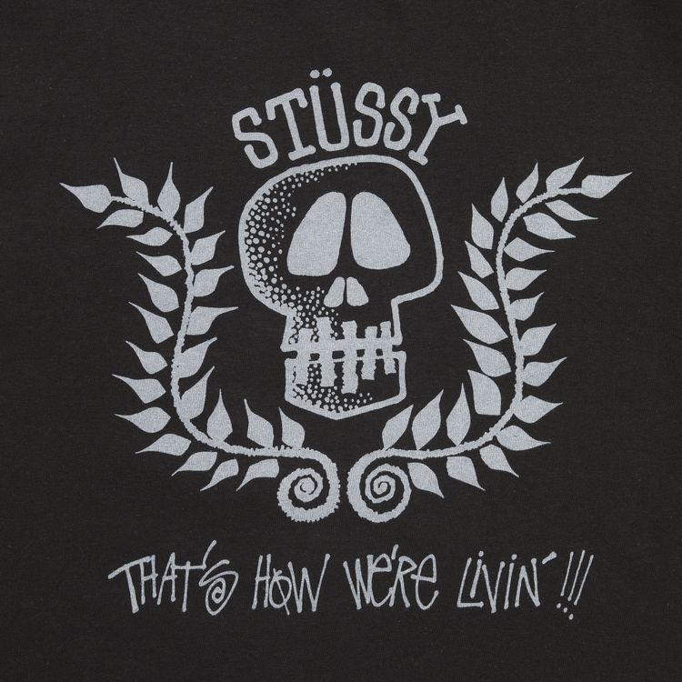Stussy Skull Wreath Tee Black