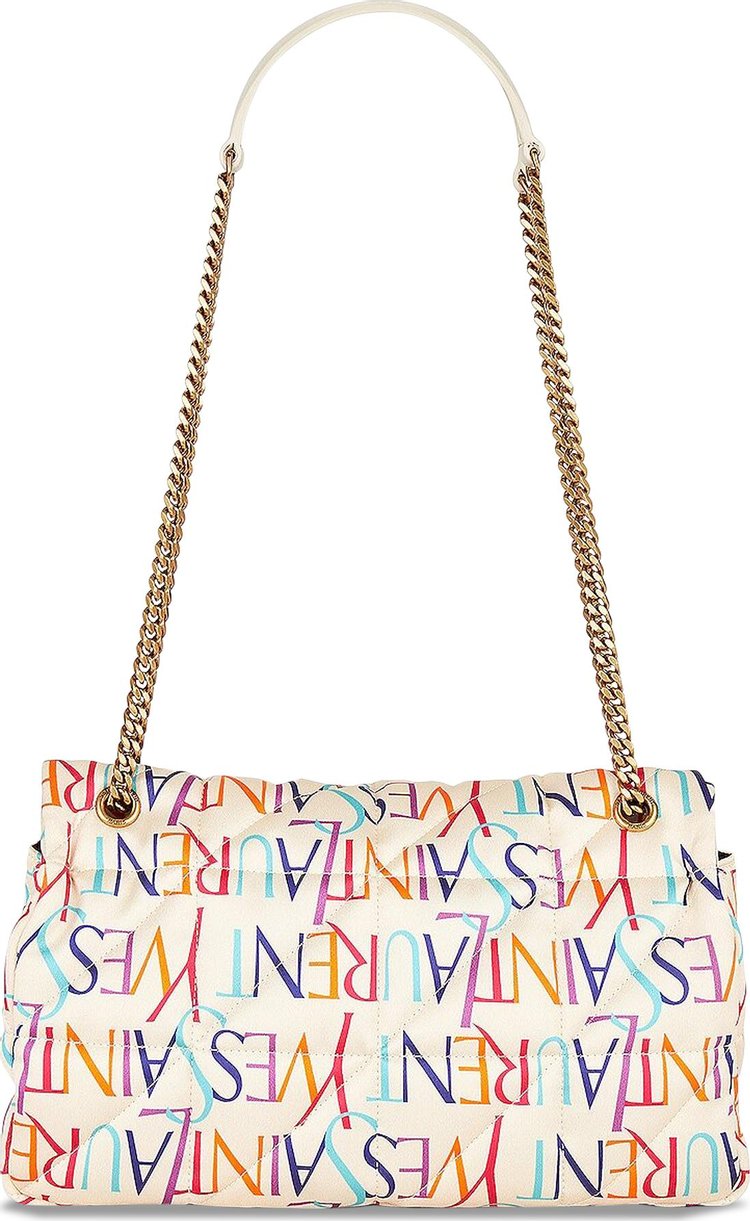 Saint Laurent Jamie Shoulder Bag WhiteMulticolor