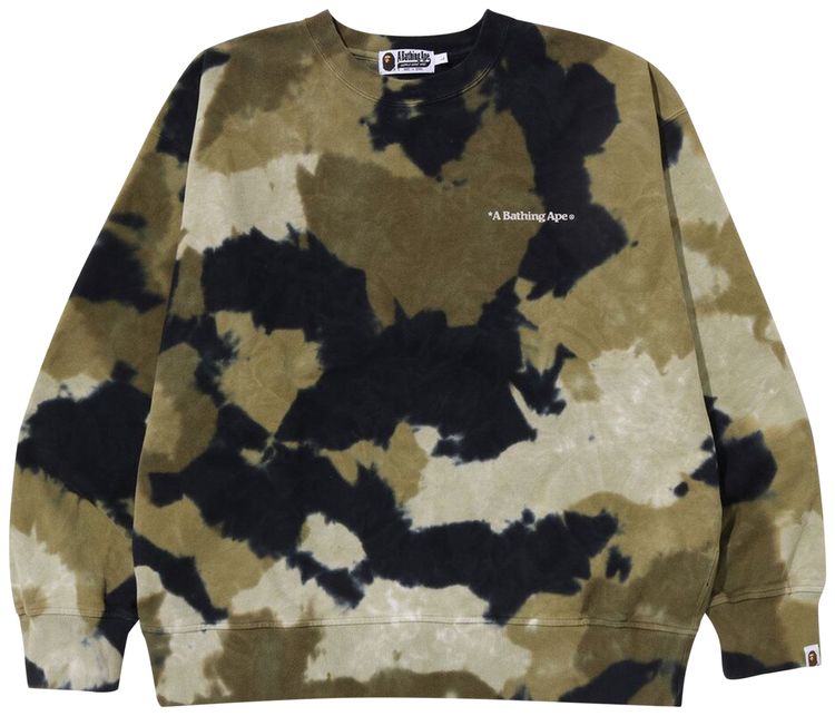BAPE Chusen Loose Fit Crewneck Olive Drab