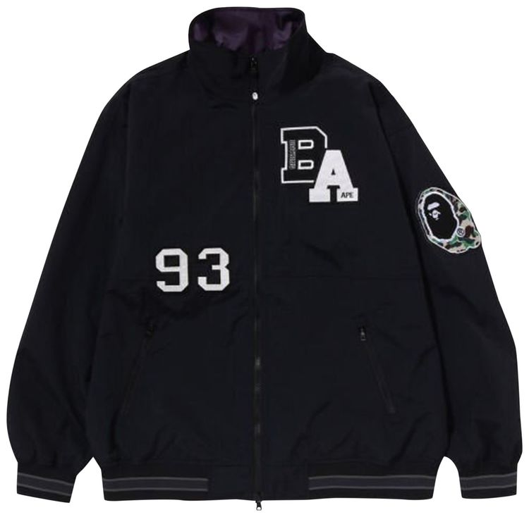 BAPE Patchwork Loose Fit Light Jacket Black