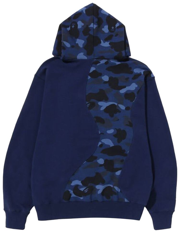 BAPE Color Camo College Cutting Relaxed Fit Hoodie Navy