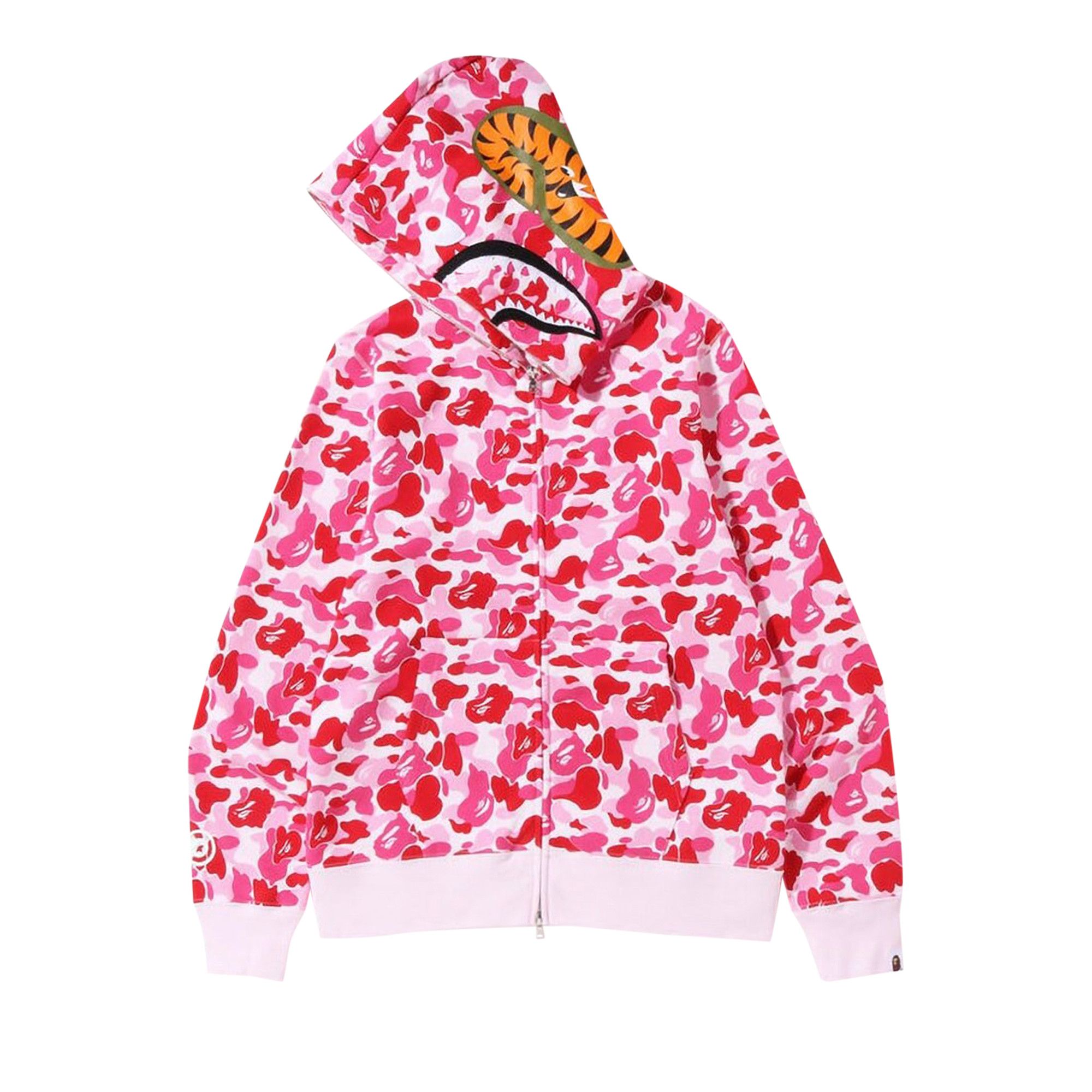 Buy BAPE ABC Camo Shark Full Zip Hoodie Pink 1J30 115 007 PINK GOAT