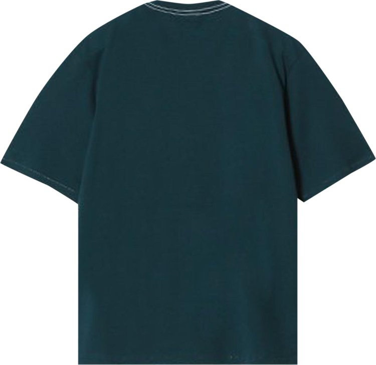 Auralee Mesh Dyed Tee Dark Green