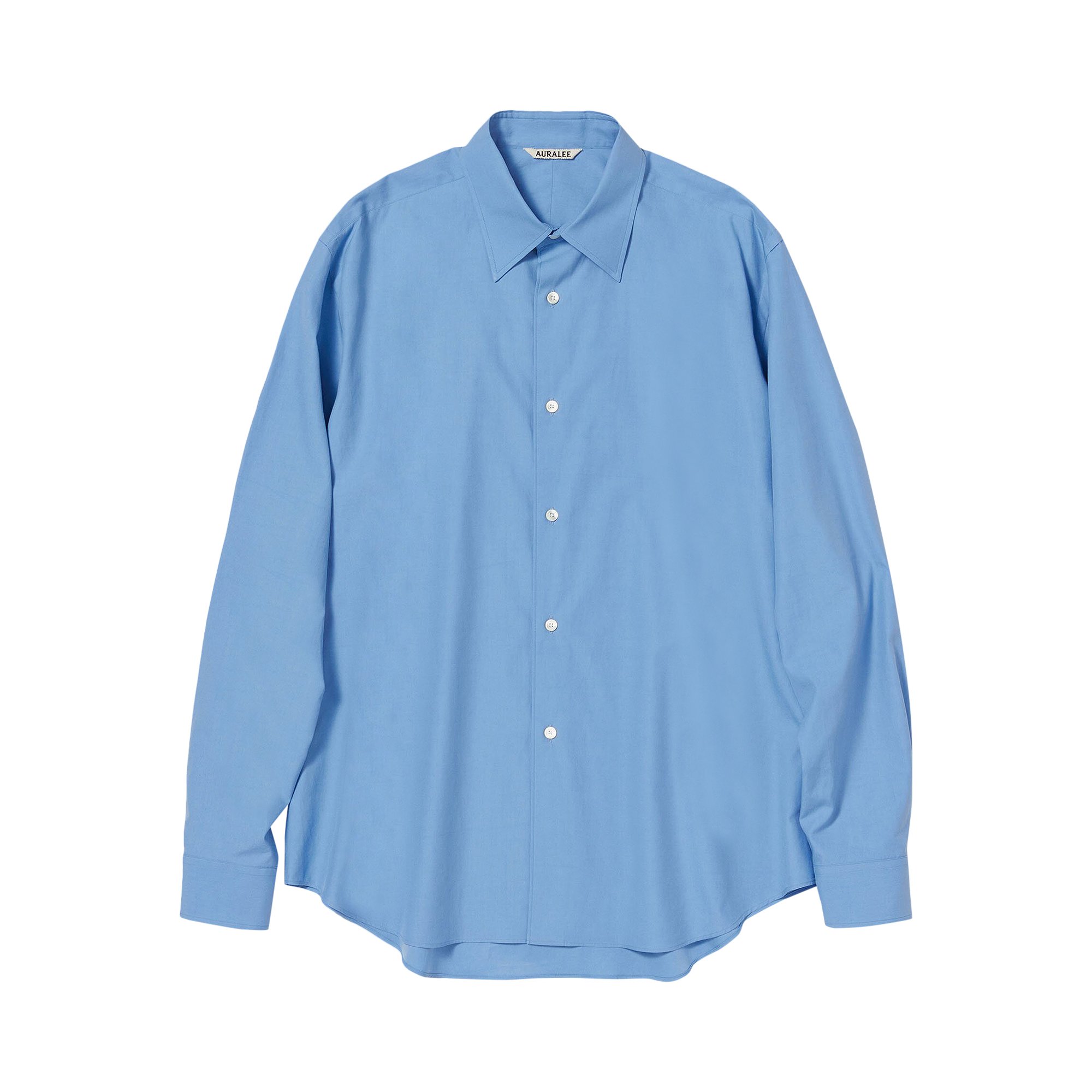 Buy Auralee Washed Finx Twill Shirt 'Blue' - A23SS01TN BLUE | GOAT