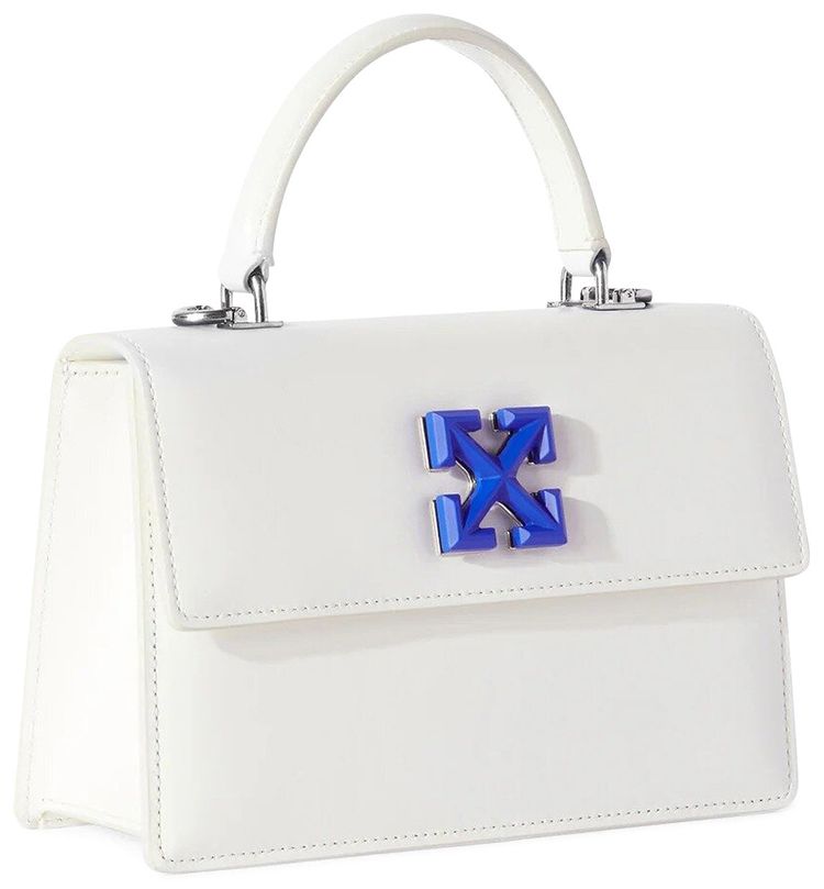 Off White Jitney 14 Top Handle Bag White