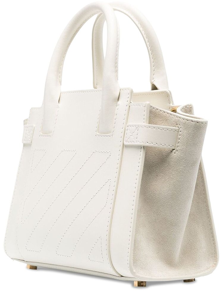 Off White Small City Tote Bag White