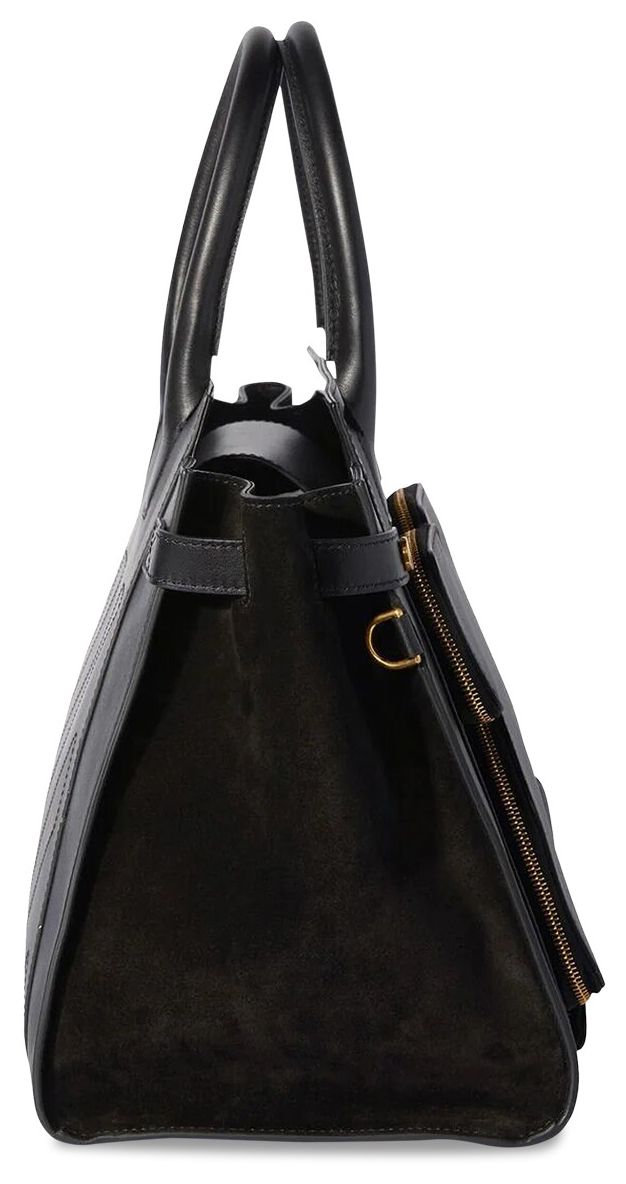 Off White City Leather Tote Bag Black