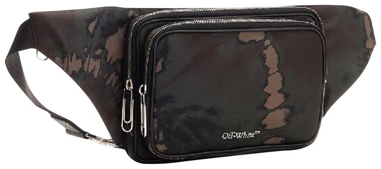 Off White Arrow Tuc Tie Dye Waist Bag Multicolor