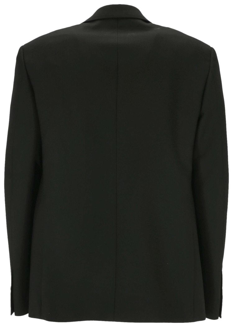 Off White Single Breasted Blazer Black