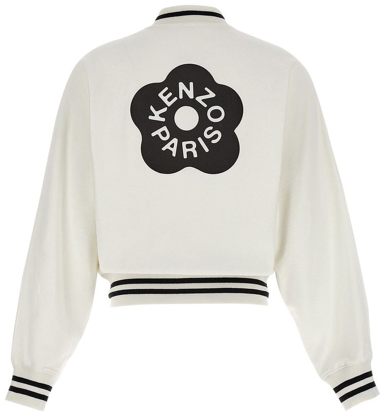 Kenzo Boke Flower 20 Zip Up Sweatshirt Off White