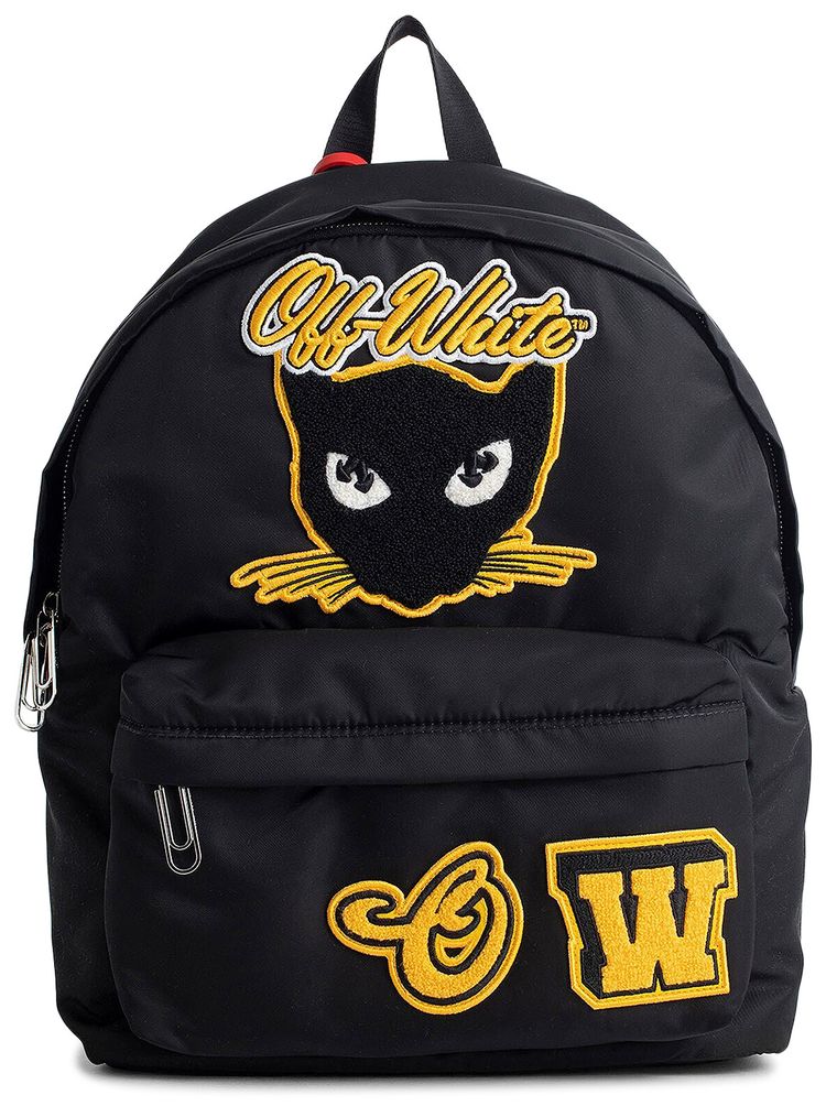 Off White Hard Core Patches Backpack BlackMulticolor