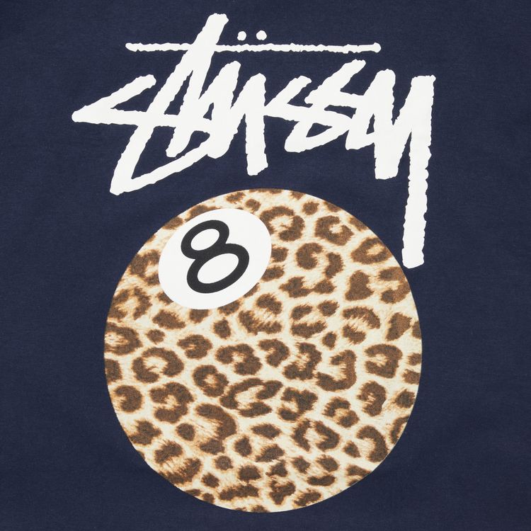 Stussy Cheetah 8 Ball Tee Navy