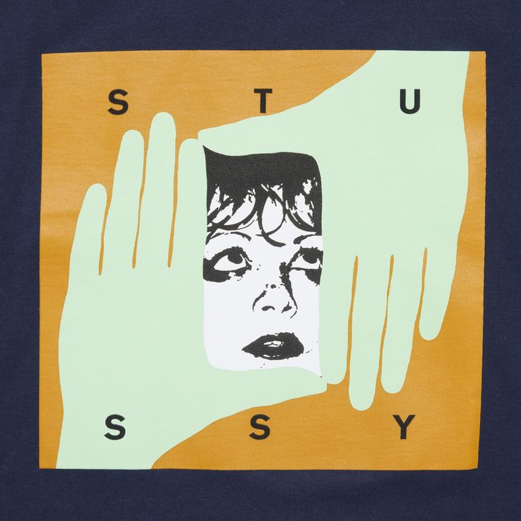 Stussy Hand Frame Tee Navy