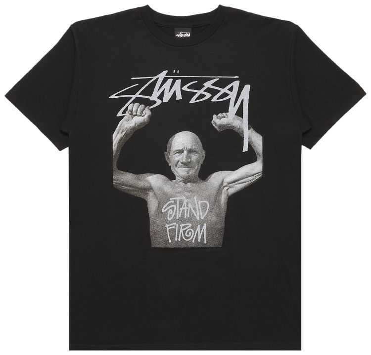 Vintage Stussy Stand Firm Tee Black