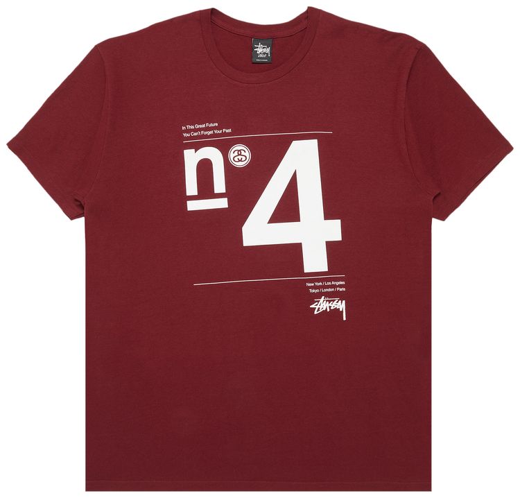 Stussy N4 International Tribe Tee Wine