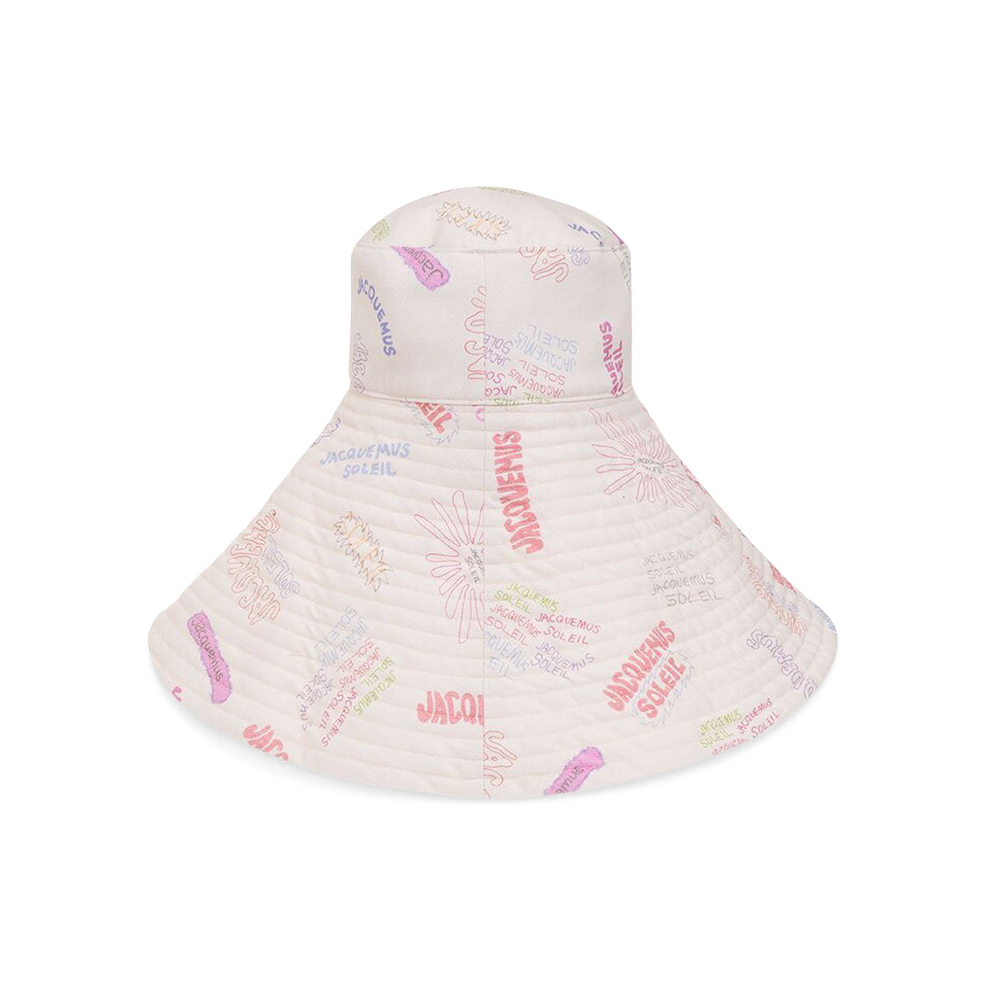 【Jacquemus】 Le Chapeau Lagrimaプリントコットン sunハット Le Chapeau Lagrima printed cotton sun hat in multicoloured