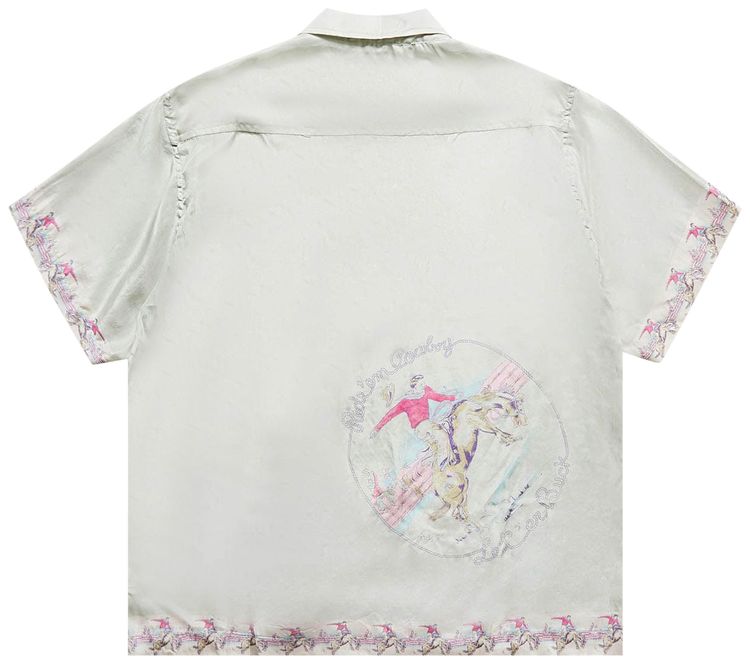 Bode Round Up Short Sleeve Shirt Mint