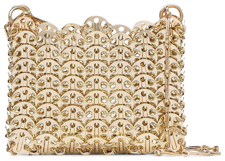 Rabanne 1969 Nano Shoulder Bag Light Gold
