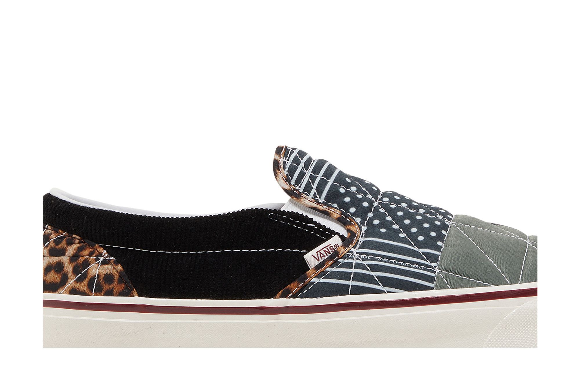 Vans classic slip on quilted flannel online