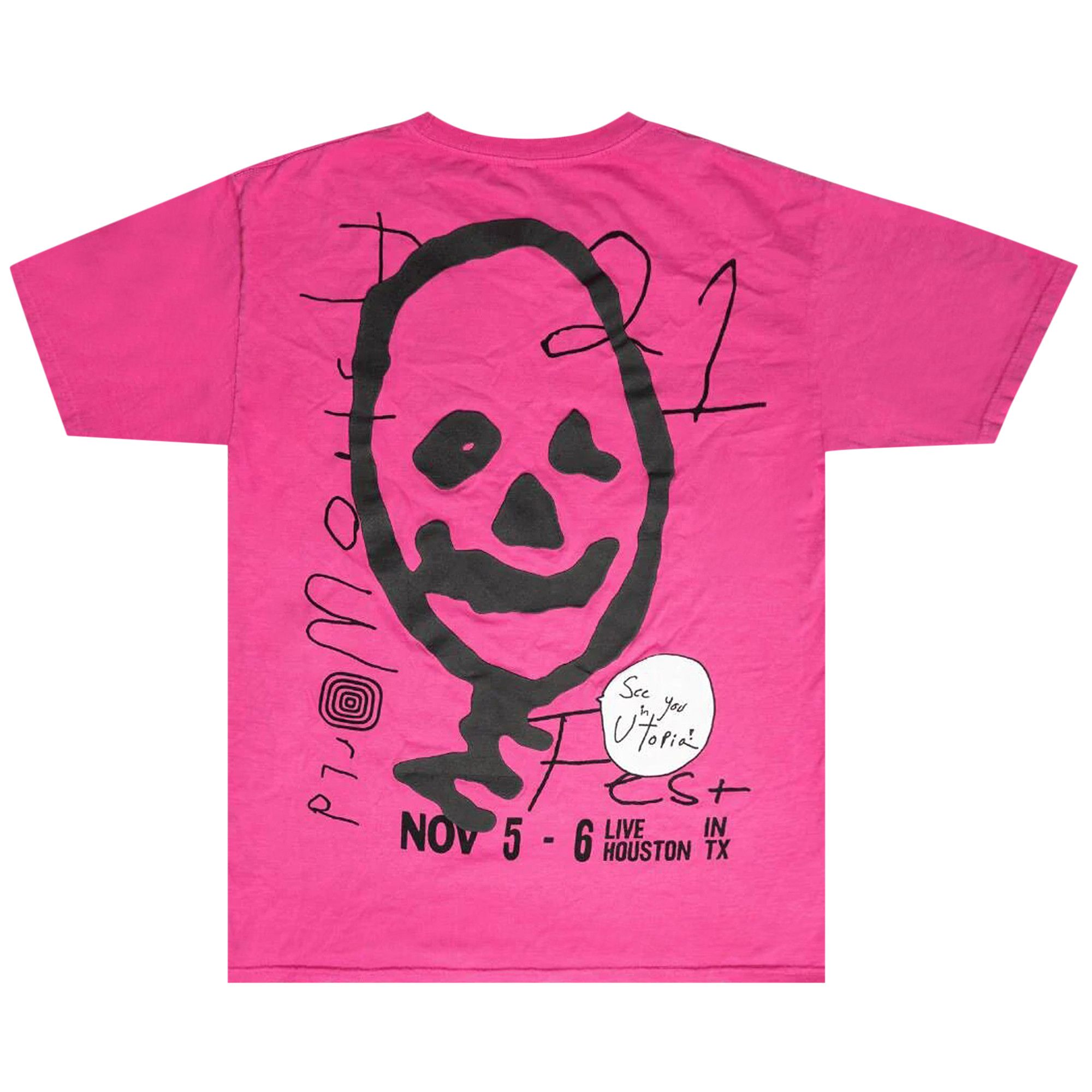 Buy Cactus Jack by Travis Scott Other Side T-Shirt 'Pink Buy Cactus Jack by Travis Scott Other Side T-Shirt 'Pink