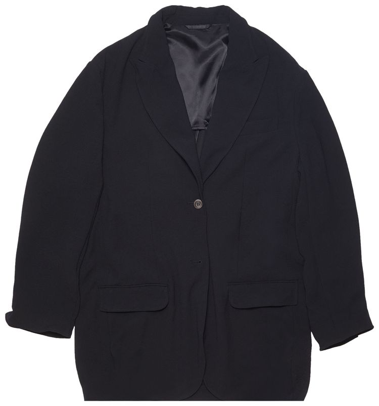 Acne Studios Single Breasted Suit Jacket Black