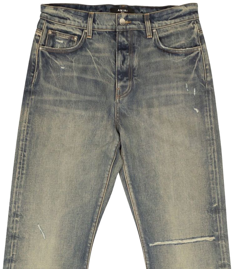 Amiri Straight Fit Jeans Blue