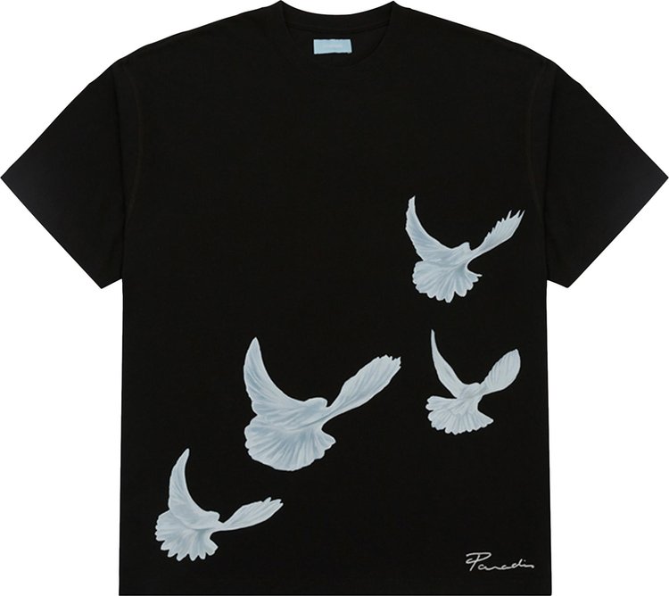 3.PARADIS Singing Doves T-Shirt 'Black'