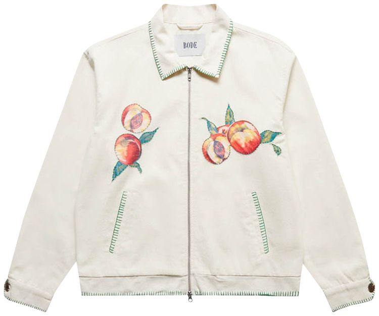 Bode Georgia Peach Jacket White
